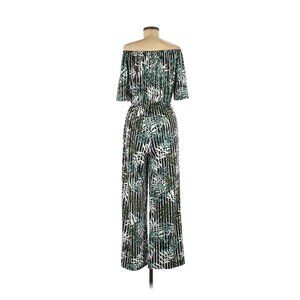 Tacera Floral Striped Jumpsuit, Size M